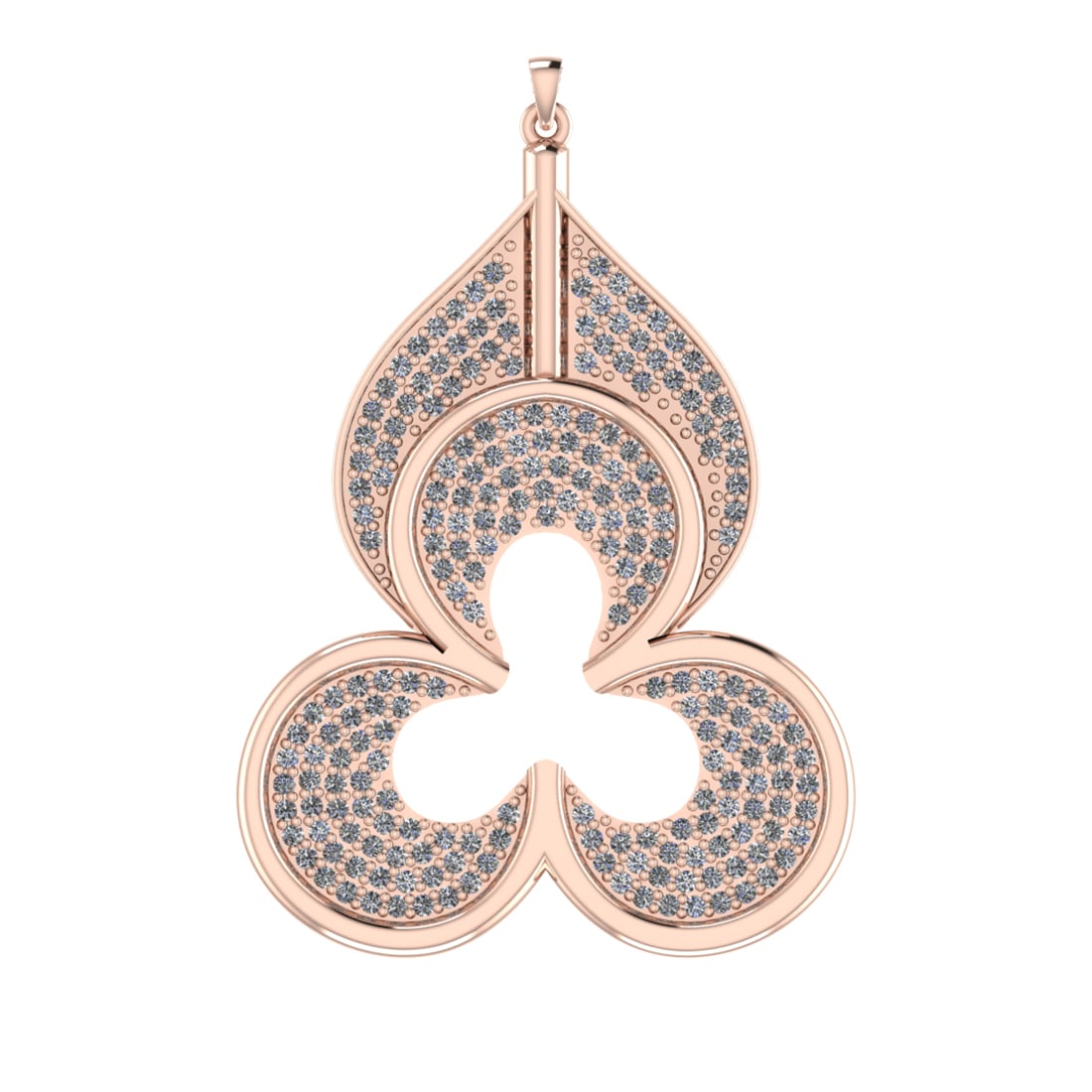 1.08 Ctw VS/SI1 Diamond 14k Rose Gold Pendant (ALL DIAMOND ARE LAB GROWN ): Total Daimond Weight :-1.08 Ctw Color : J-K Clarity : VS/SI1 Setting : Prong Metal Weight : Approx 13.67 gram 14k Rose Gold Pendant (ALL DIAMOND ARE LAB GROWN ) #3SS65100v15