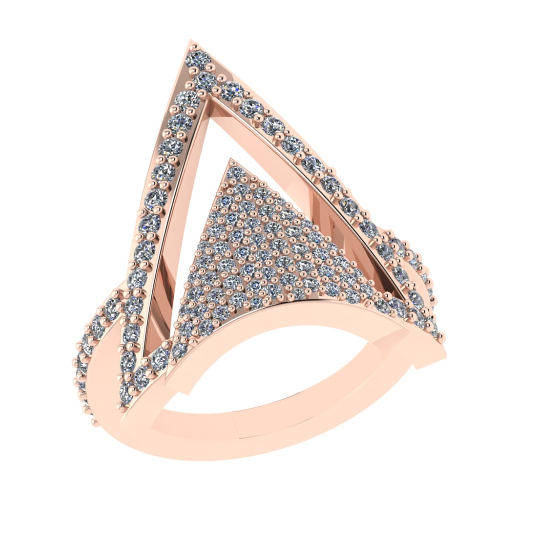 1.02 Ctw SI2/SI1 Diamond Prong Set 14k Rose Gold Engagement Ring (ALL DIAMO: Total Daimond Weight :-1.02 Ctw Color : G-H Clarity : SI2/SI1 Setting : Prong Metal Weight : Approx 6.98 gram 14k Rose Gold Engagement Ring Size 6 (ALL DIAMOND ARE LAB GROWN) #3SS22577v15