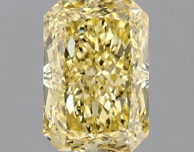 1.47 ctw. VS1 IGI Certified Radiant Cut Loose Diamond (LAB GROWN): IGI Certified Rad Cut Loose Diamond (LAB GROWN) - Weight :- 1.47 ctw; Color :- Fancy Vivid Yellow; Clarity :-VS1 #3SS23864v15