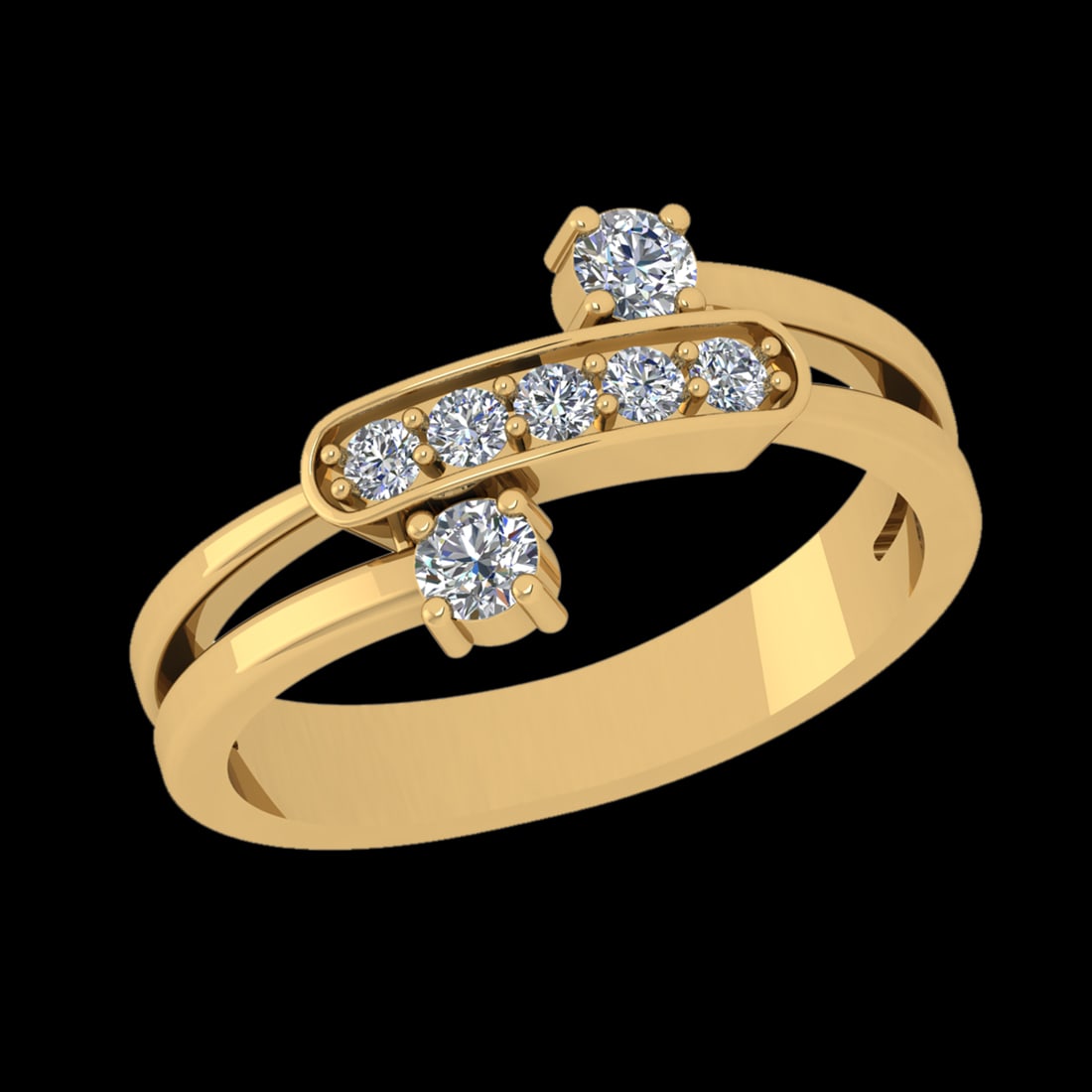 0.39 Ctw VS/SI1 Diamond Prong Set 18K Yellow Gold Engagement Ring: Total Daimond Weight :-0.39 Ctw Color : G-H Clarity : VS/SI1 Setting : Prong Metal Weight : Approx 4.27 gram 18K Yellow Gold Engagement Ring Current Ring Size 7 (ALL DIAMOND ARE LAB GROWN ) #3SS97880v