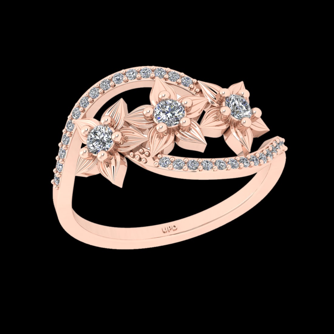 0.35 Ctw VS/SI1 Diamond 18K Rose Gold Engagement Ring (ALL DIAMOND ARE LAB: Center Diamond Weight :-0.20 Ctw ( 3pec Round Cut) Color :- G-H Clarity : VS/SI1 Center Stone Setting : Prong Side Diamond Weight Of Ctw 0.15 Ctw Color : G-H Clarity : VS/SI1 Stone Setting : Prong Met