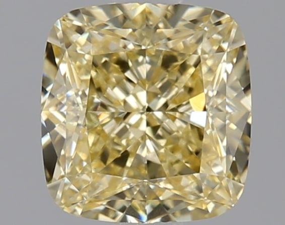 2.11ct Cushion Square Cut Lab Grown Diamond: IGI CertifiedCushion SquareCut Loose Diamond (LAB GROWN) - Weight:2.11 ctw; Color: Fancy Intense Yellow; Clarity: VVS2 #3SS99093v15