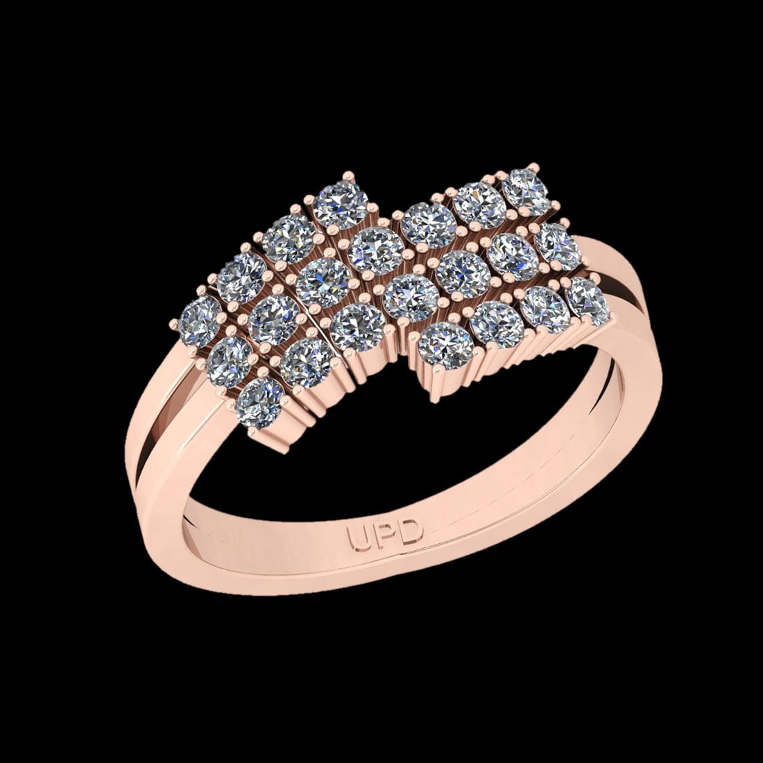 0.77 Ctw VS/SI1 Diamond 10K Rose Gold Anniversary Ring: Diamond Weight : 0.77 Ctw ( Round Cut ) Diamond Stone Color : J-K Stone Clarity : VS/SI1 Stone Setting : Prong Metal Weight : Approx 4.10 Gram 10K Rose Gold Anniversary Ring Currnet Ring Size-6 (ALL D