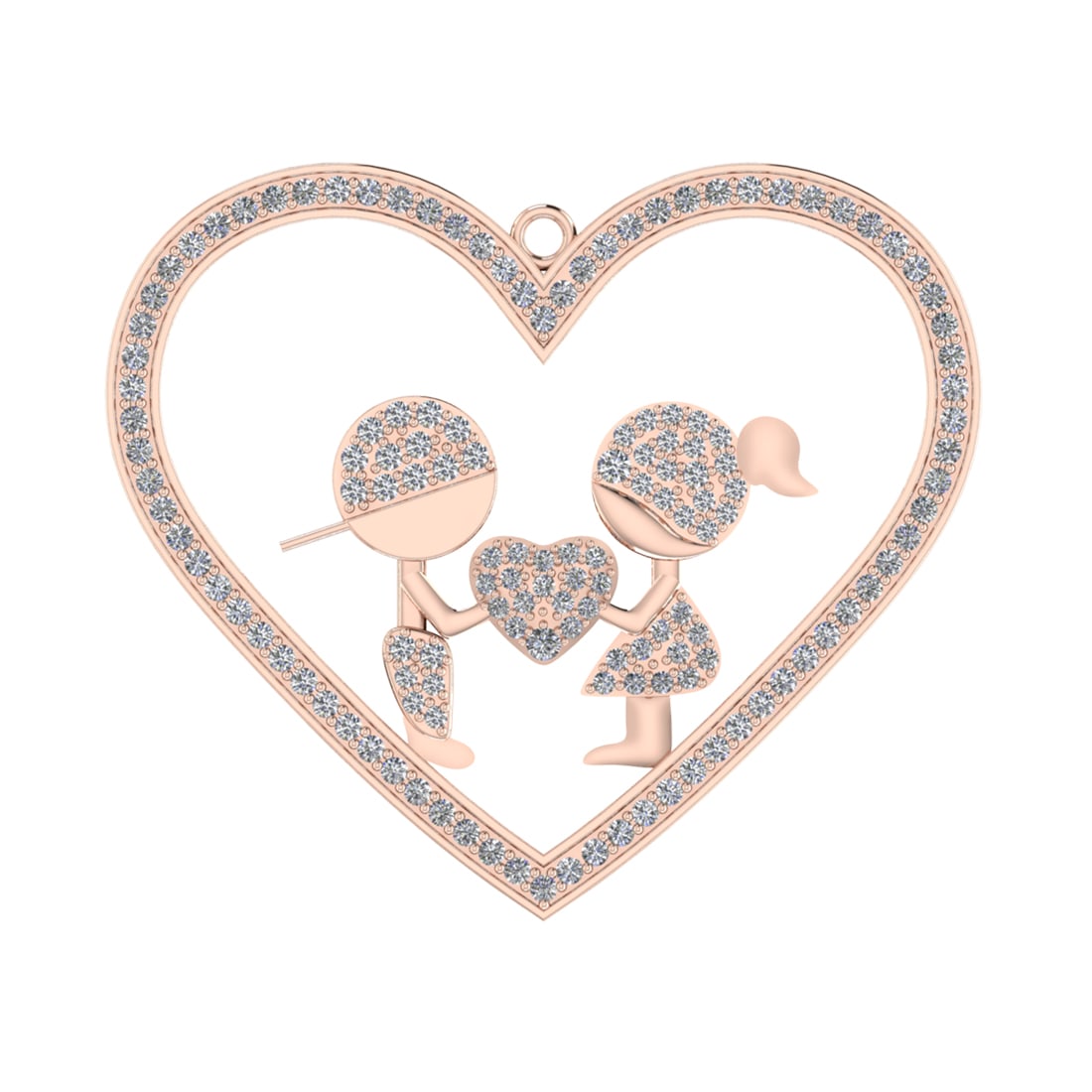 0.39 Ctw SI2/SI1 Diamond Prong Set 14k Rose Gold Pendant (ALL DIAMOND ARE L: Total Daimond Weight :-0.39 Ctw Color : G-H Clarity : SI2/SI1 Setting : Prong Metal Weight : Approx 5.48 gram 14k Rose Gold Pendant (ALL DIAMOND ARE LAB GROWN ) #3SS96492v15