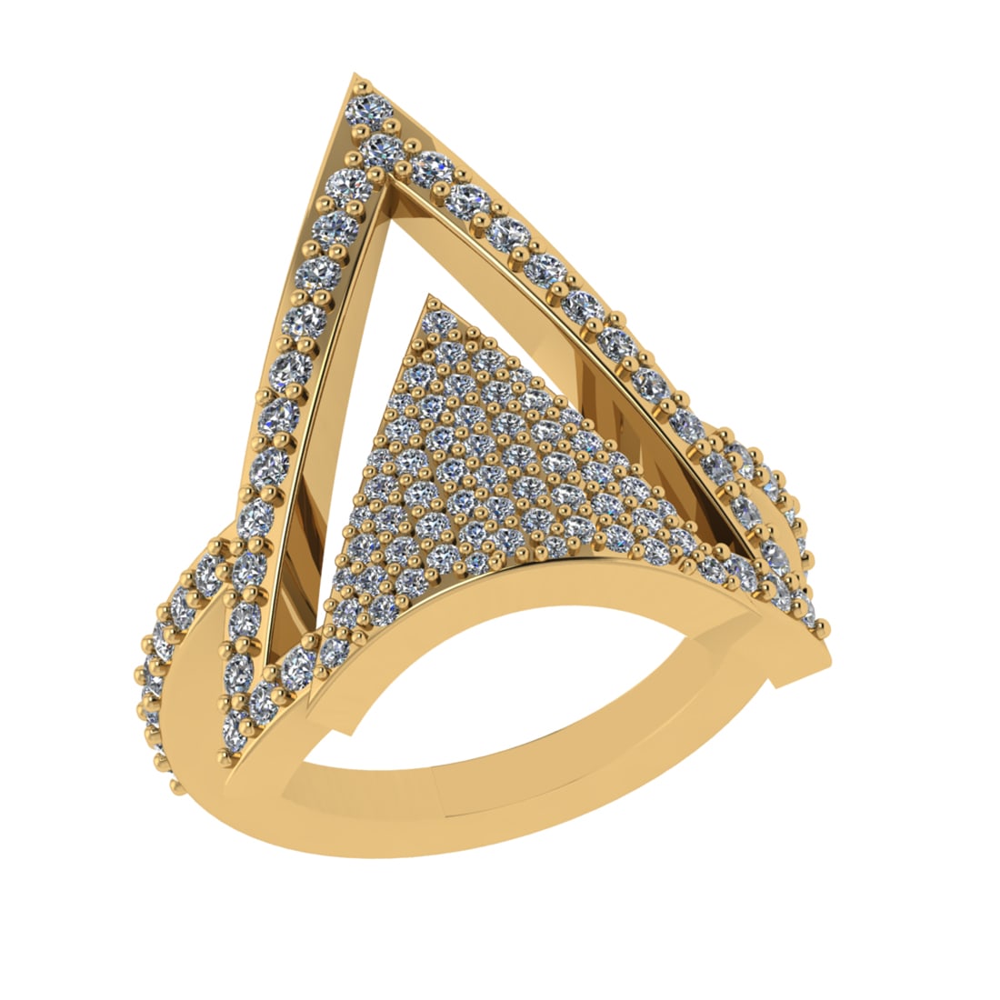 1.02 Ctw SI2/SI1 Diamond Prong Set 14k Yellow Gold Engagement Ring (ALL DIA: Total Daimond Weight :-1.02 Ctw Color : G-H Clarity : SI2/SI1 Setting : Prong Metal Weight : Approx 6.98 gram 14k Yellow Gold Engagement Ring Size 6 (ALL DIAMOND ARE LAB GROWN) #3SS22576v15