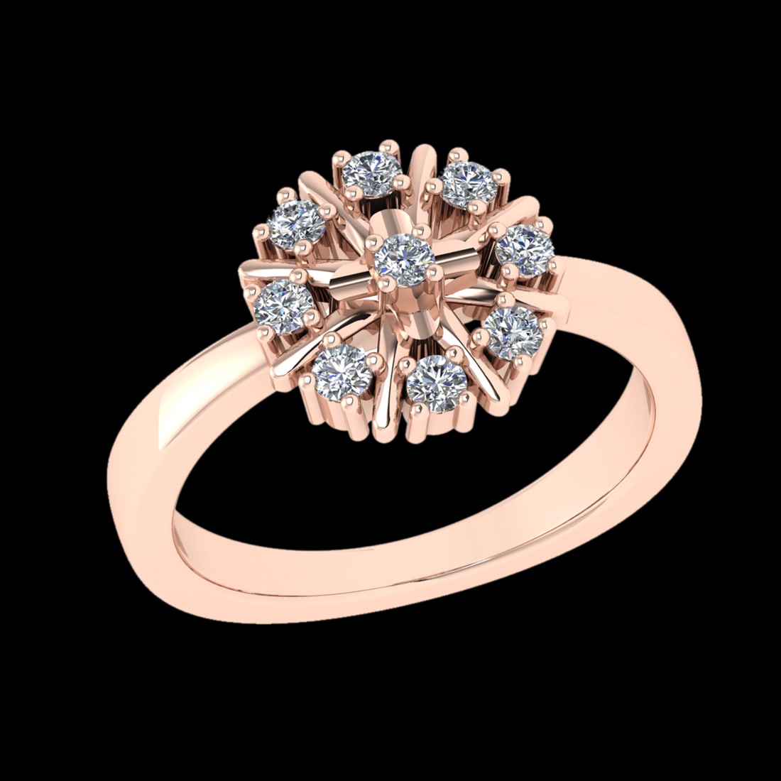 0.31 Ctw VS/SI1 Diamond Prong Set 18K Rose Gold Engagement Ring: Total Daimond Weight :-0.31 Ctw Color : G-H Clarity : VS/SI1 Setting : Prong Metal Weight : Approx 4.91 gram 18K Rose Gold Engagement Ring Current Ring Size 6 (ALL DIAMOND ARE LAB GROWN ) #3SS97860v15