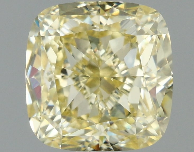 1.57ct Cushion Square Cut Lab Grown Diamond: IGI CertifiedCushion SquareCut Loose Diamond (LAB GROWN) - Weight:1.57 ctw; Color: Fancy Yellow; Clarity: VVS2 #3SS99111v15