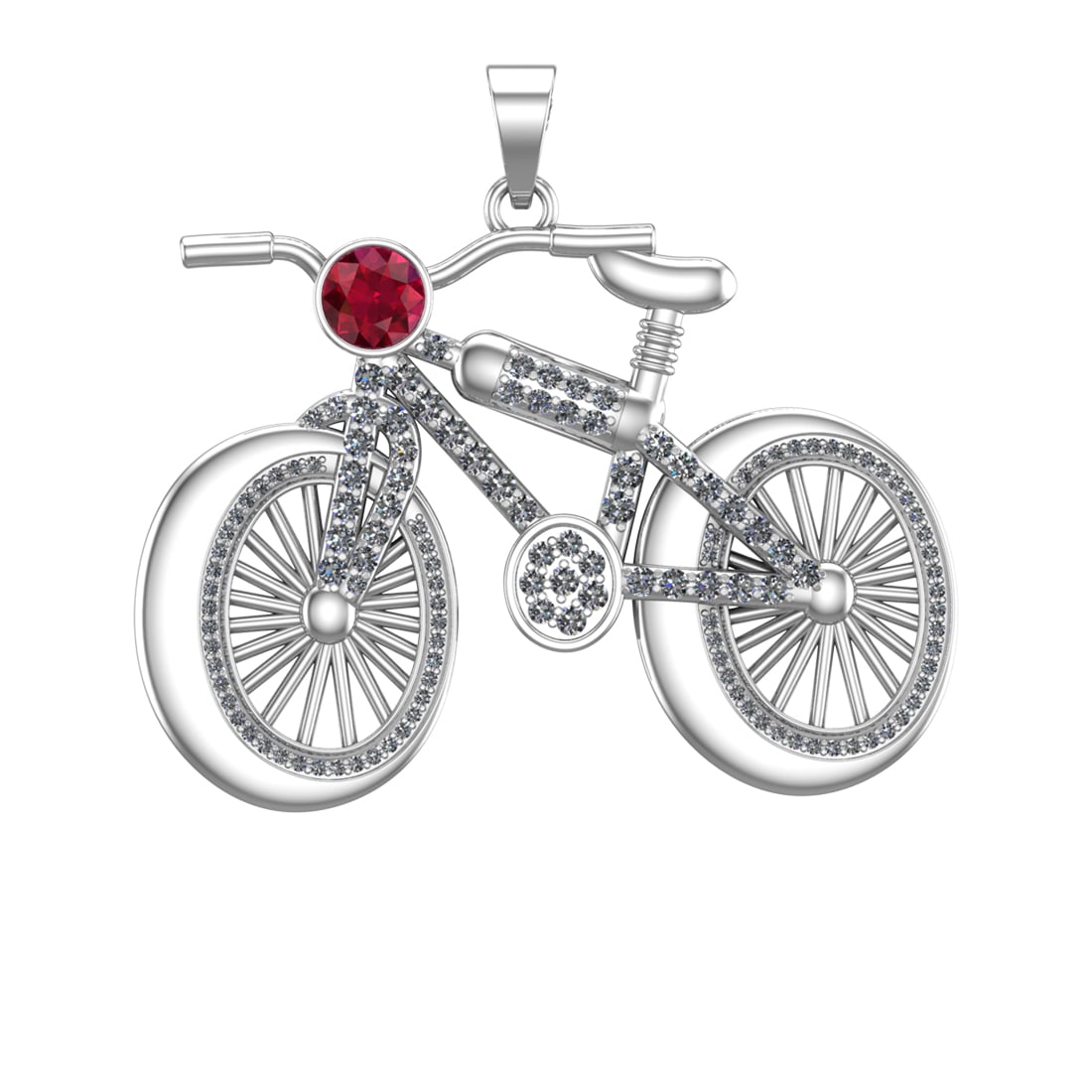 2.82 Ctw VS/SI1 Diamond 14k white Gold Pendant (ALL DIAMOND ARE LAB GROWN ): Center Stone Weight :-0.84 Ctw ( Round Cut) Center Stone Color :- ( Ruby Cut ) Side Diamond Weight Of Ctw 1.98 Ctw Color : J-K Clarity : VS/SI1 Daimond Setting : Prong Metal Weight : Approx 23.77 gram