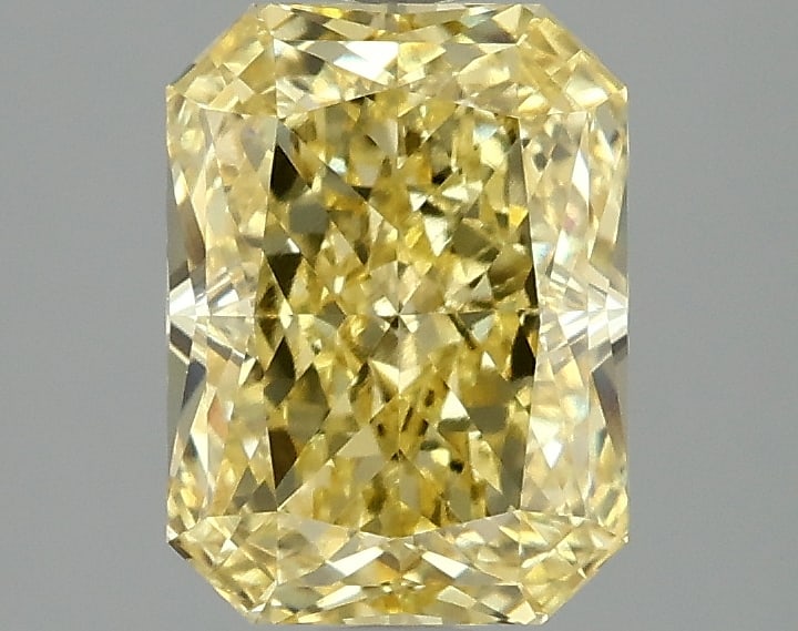 2.12ct Radiant Cut Lab Grown Diamond: IGI CertifiedRadiantCut Loose Diamond (LAB GROWN) - Weight:2.12 ctw; Color: Fancy Vivid Yellow; Clarity: VS1 #3SS99027v15