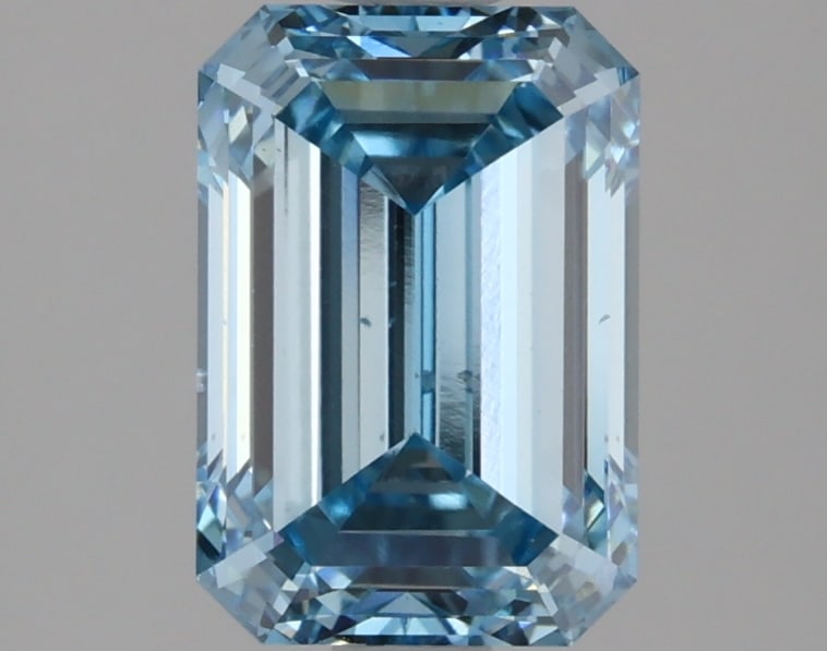 2.21ct Emerald Cut Lab Grown Diamond: IGI CertifiedEmeraldCut Loose Diamond (LAB GROWN) - Weight:2.21 ctw; Color: Fancy Vivid Blue; Clarity: VS2 #3SS98794v15