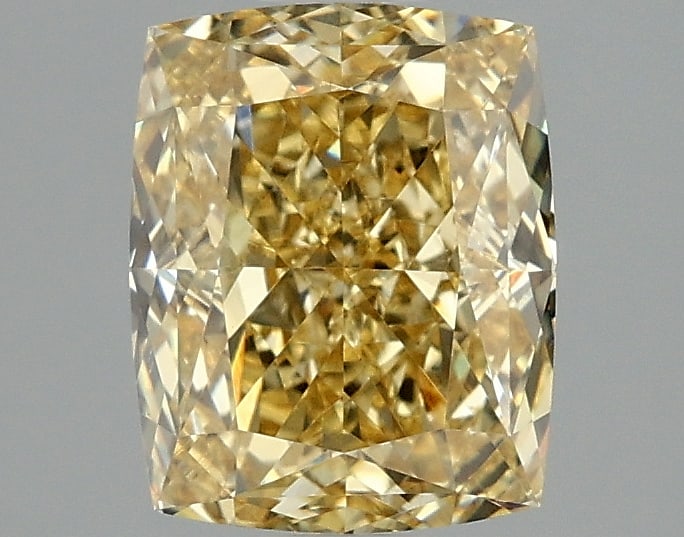 2.02ct Cushion Cut Lab Grown Diamond: IGI CertifiedCushionCut Loose Diamond (LAB GROWN) - Weight:2.02 ctw; Color: Fancy Intense Yellow; Clarity: VS1 #3SS98828v15