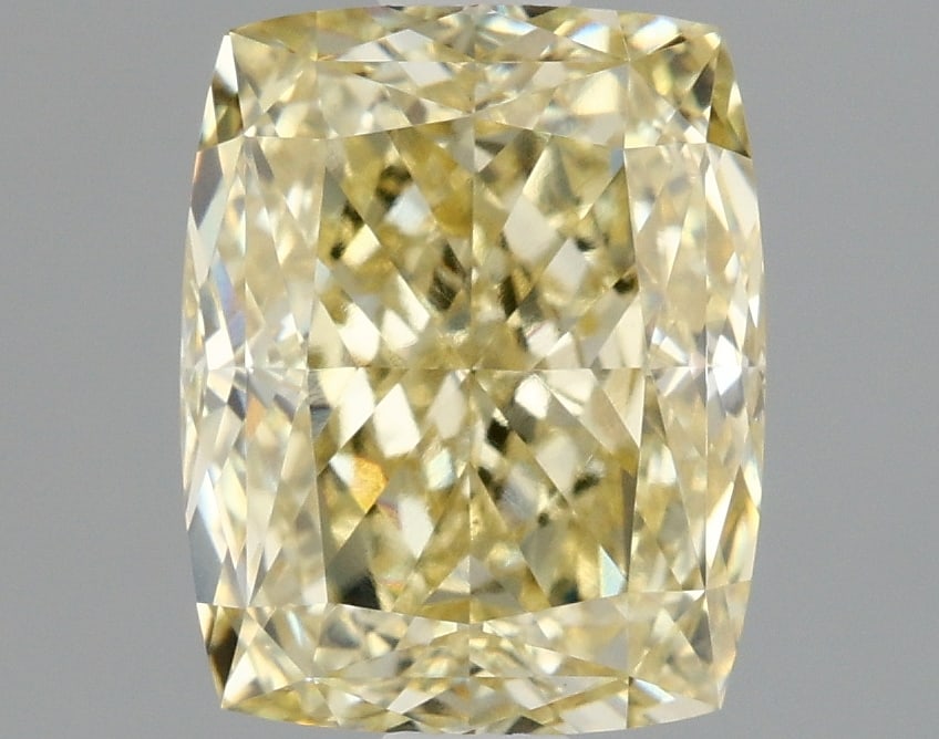 2ct Cushion Cut Lab Grown Diamond: IGI CertifiedCushionCut Loose Diamond (LAB GROWN) - Weight:2 ctw; Color: Fancy Yellow; Clarity: VVS2 #3SS98815v15