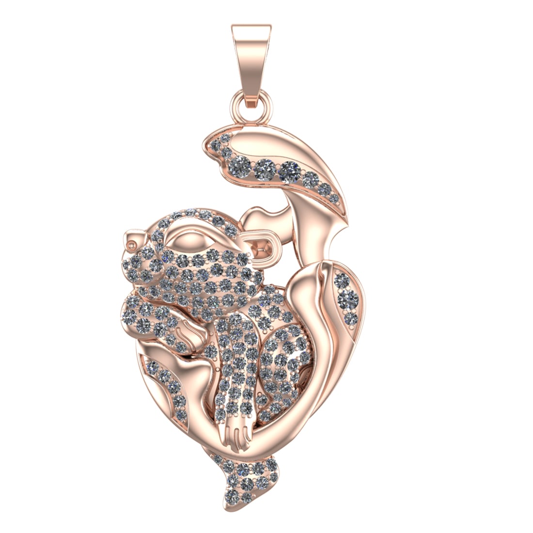 1.63 Ctw VS/SI1 Diamond 14k Rose Gold Pendant (ALL DIAMOND ARE LAB GROWN ): Total Daimond Weight :-1.63 Ctw Color : J-K Clarity : VS/SI1 Setting : Prong Metal Weight : Approx 30.95 gram 14k Rose Gold Pendant (ALL DIAMOND ARE LAB GROWN ) #3SS65040v15