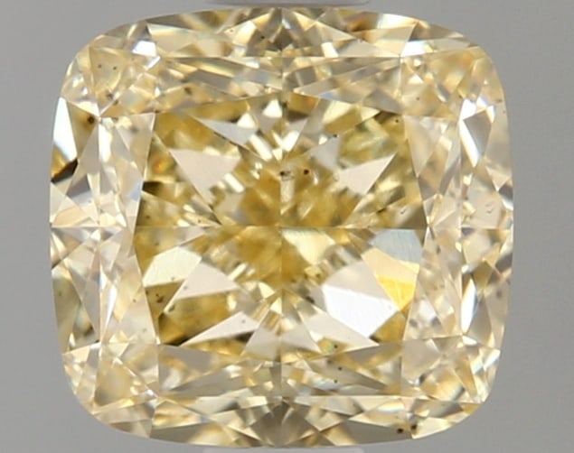 1.47 ctw. VS2 IGI Certified Cushion Q Cut Loose Diamond (LAB GROWN): IGI Certified Cusq Cut Loose Diamond (LAB GROWN) - Weight :- 1.47 ctw; Color :- Fancy Intense Yellow; Clarity :-VS2 #3SS23870v15