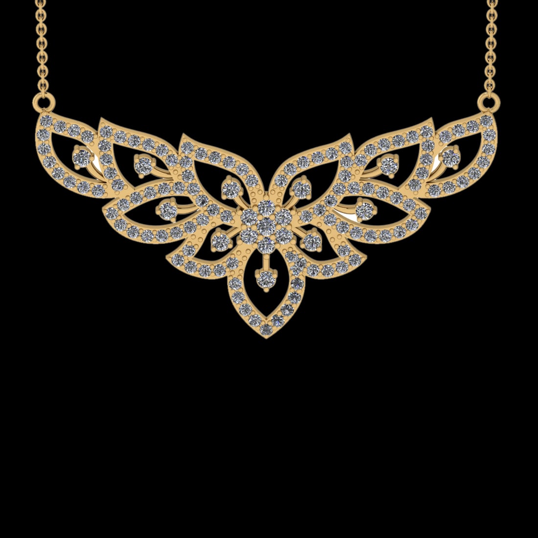 2.43 Ctw VS/SI1 Diamond 10K Yellow Gold Pandant (ALL DIAMOND ARE LAB GROWN: Total Daimond Weight :-2.43 Ctw Color : G-H Clarity : VS/SI1 Setting : Prong Metal Weight : Approx 8.25 gram 10K Yellow Gold Pandant (ALL DIAMOND ARE LAB GROWN ) #3SS23165v15