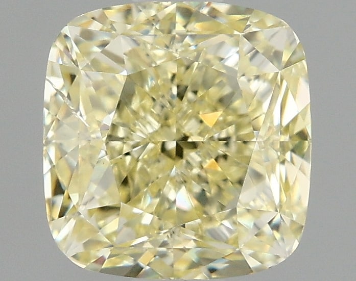 1.45 ctw. SI1 IGI Certified Cushion Q Cut Loose Diamond (LAB GROWN): IGI Certified Cusq Cut Loose Diamond (LAB GROWN) - Weight :- 1.45 ctw; Color :- Fancy Yellow; Clarity :-SI1 #3SS23853v15