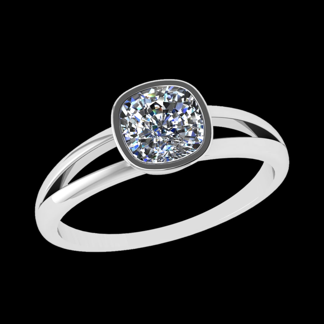 1.25 Ctw VS/SI1 Diamond 10k white Gold Solitaire Ring (ALL DIAMOND ARE LAB: Center Daimond Weight :-1.25 Ctw ( Cushion Cut) Color : J-k Clarity : VS/SI1 Metal Weight : Approx 2.14 gram 10k white Gold Solitaire Ring Current Ring Size 6 (ALL DIAMOND ARE LAB GROWN ) #3SS23350v15