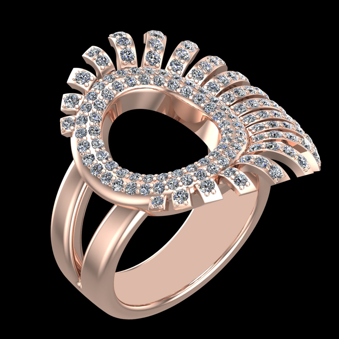 1.74 Ctw VS/SI1 Diamond 10k Rose Gold Engagement Ring (ALL DIAMOND ARE LAB: Total Daimond Weight :-1.74 Ctw Color : J-k Clarity : VS/SI1 Setting : Prong Metal Weight : Approx 15.62 gram 10k Rose Gold Engagement Ring Current Size 8(ALL DIAMOND ARE LAB GROWN ) #3SS23379v15