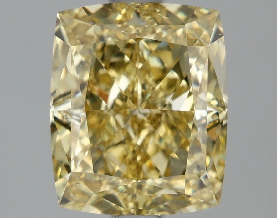 2.04ct Cushion Cut Lab Grown Diamond: IGI CertifiedCushionCut Loose Diamond (LAB GROWN) - Weight:2.04 ctw; Color: Fancy Intense Yellow; Clarity: VVS2 #3SS98810v15