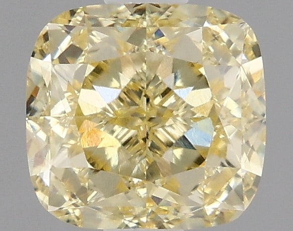1.06 ctw. VVS2 IGI Certified Cushion Q Cut Loose Diamond (LAB GROWN): IGI Certified Cusq Cut Loose Diamond (LAB GROWN) - Weight :- 1.06 ctw; Color :- Fancy Intense Yellow; Clarity :-VVS2 #3SS23701v15