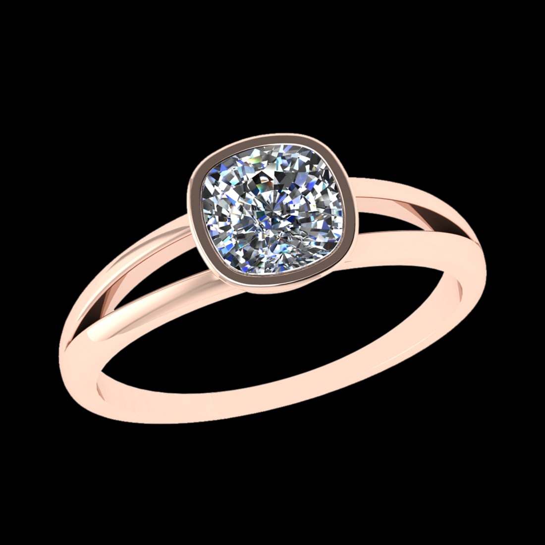 1.25 Ctw VS/SI1 Diamond 10k Rose Gold Solitaire Ring (ALL DIAMOND ARE LAB G (1 of 2)