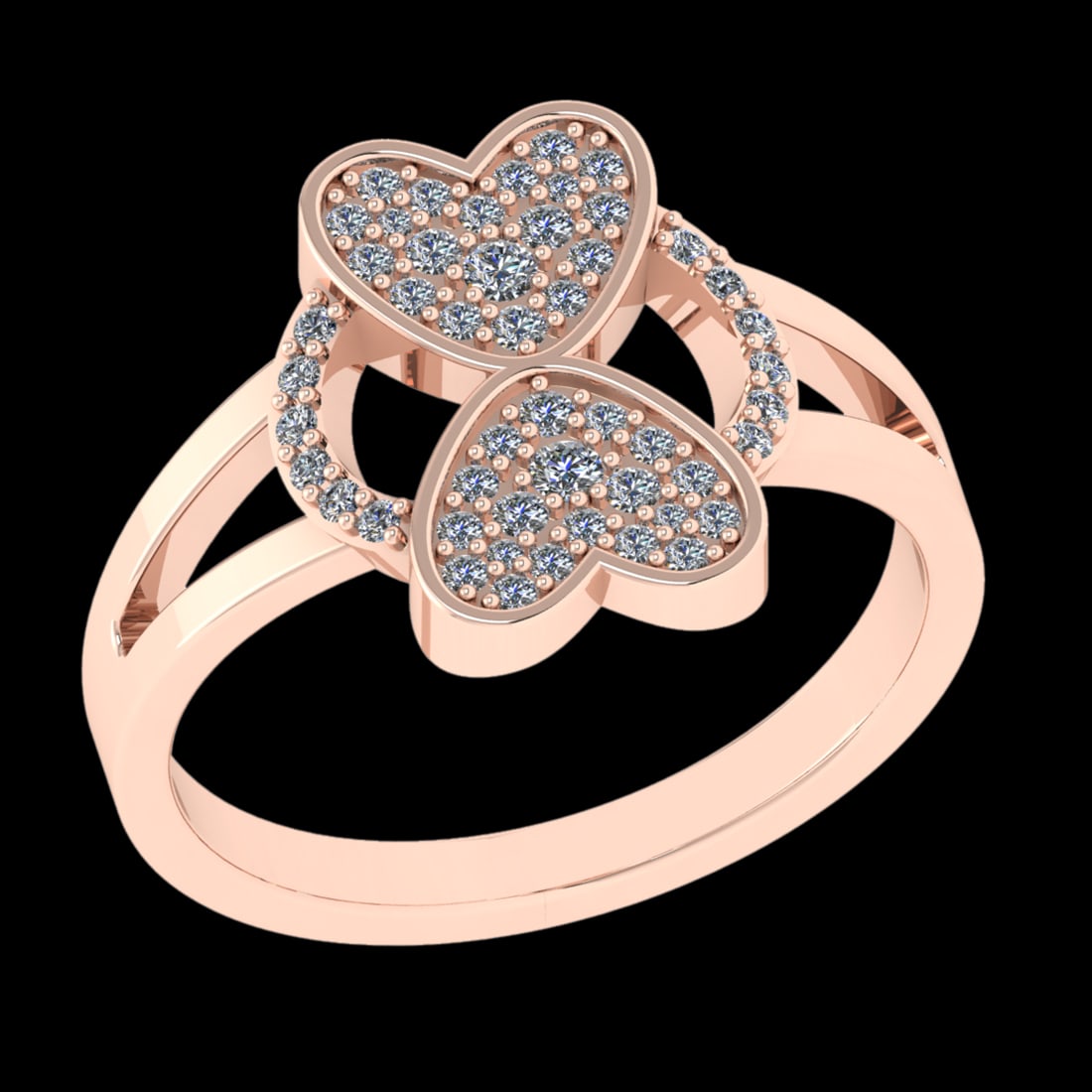 0.28 Ctw VS/SI1 Diamond Prong Set 10k Rose Gold Engagement Ring ( (ALL DIAM: Total Daimond Weight :-0.28 Ctw Color : J-K Clarity : VS/SI1 Setting : Prong Metal Weight : Approx 3.97 gram 10k Rose Gold Engagement Ring Size 6(ALL DIAMOND ARE LAB GROWN) #3SS22502v15