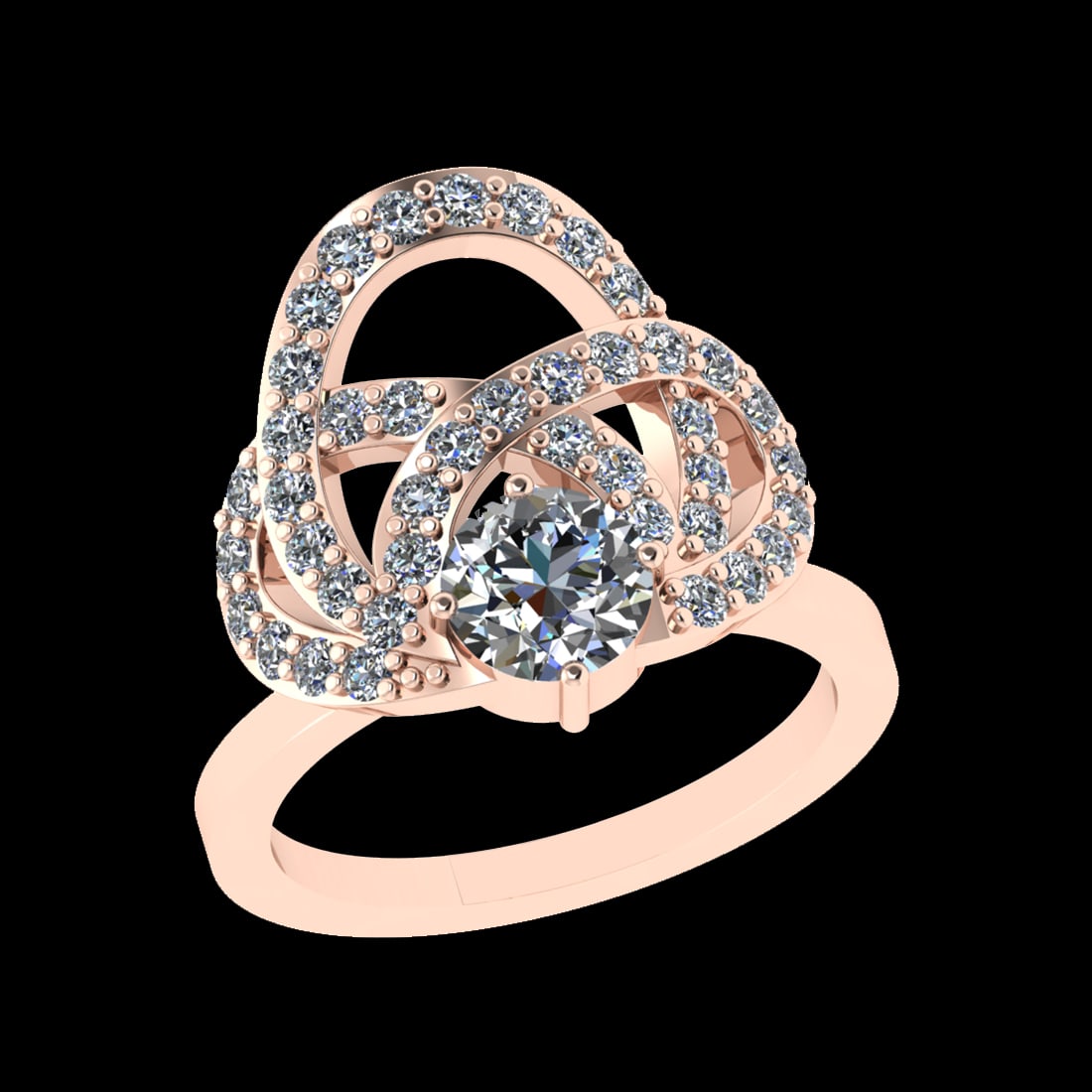 1.70 Ctw SI1/SI2Diamond Prong Set 10k Rose Gold Engagement Ring: Center Daimond Weight :-0.84 Ctw ( Round Cut) Color : J-K Clarity : SI1/SI2 Side Diamond Weight Of Ctw 0.86 Ctw Color : J-K Clarity : SI1/SI2 Daimond Setting : Prong Metal Weight : Approx 6.06 gram 10