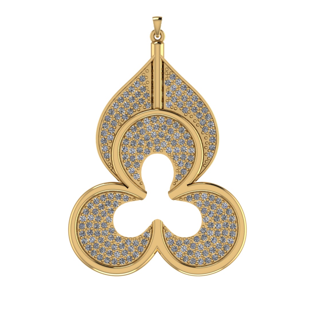 1.08 Ctw VS/SI1 Diamond 14k Yellow Gold Pendant (ALL DIAMOND ARE LAB GROWN: Total Daimond Weight :-1.08 Ctw Color : J-K Clarity : VS/SI1 Setting : Prong Metal Weight : Approx 13.67 gram 14k Yellow Gold Pendant (ALL DIAMOND ARE LAB GROWN ) #3SS65099v15