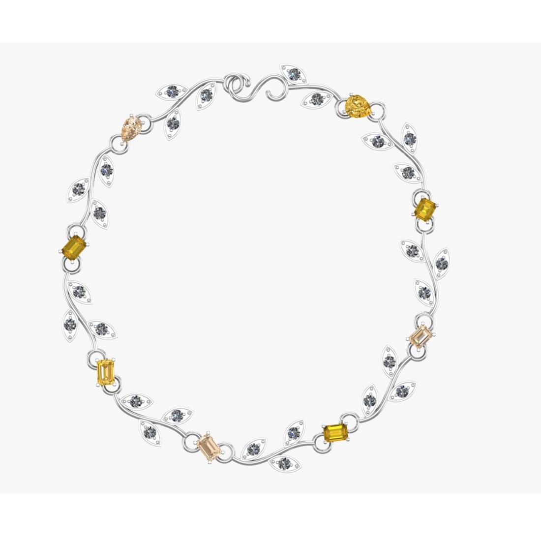 3.75 Ctw VS/SI1 Fancy Natural Yellow Brown and white Diamond 14K White Gold (1 of 1)