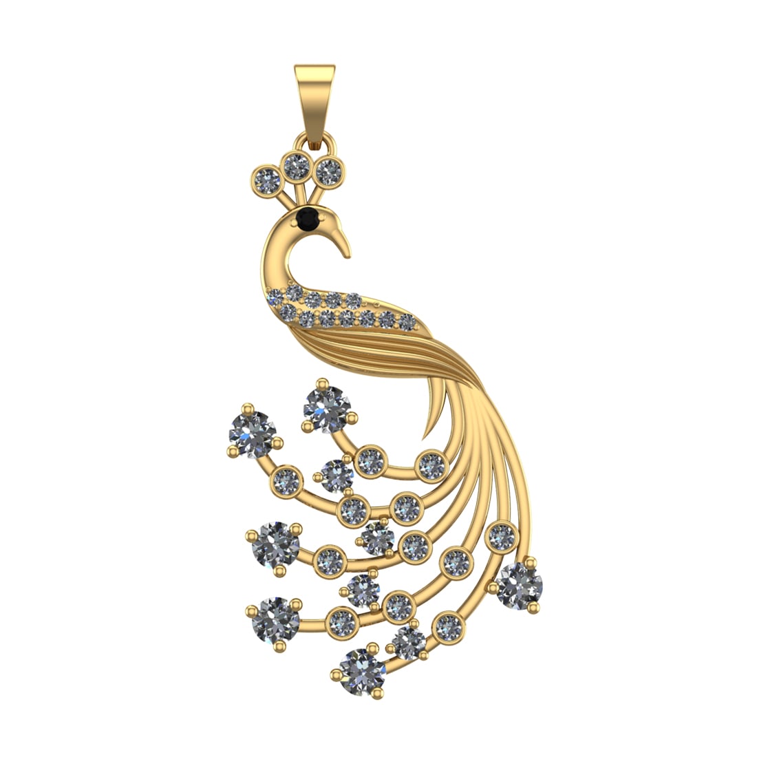 3.67 Ctw VS/SI1 Treated fancy black diamond Prong Set 14k Yellow Gold Panda (1 of 1)