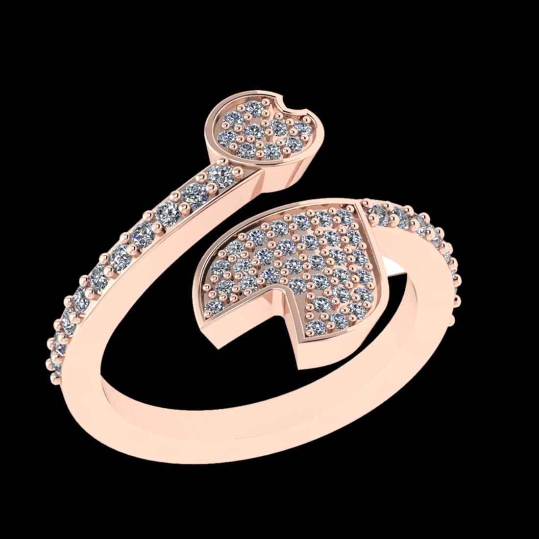 0.51 Ctw VS/SI1 Diamond 10k Rose Gold Engagement Ring ( (ALL DIAMOND ARE LA: Total Daimond Weight :-0.51 Ctw Color : J-K Clarity : VS/SI1 Setting : Prong Metal Weight : Approx 4.91 gram 10k Rose Gold Engagement Ring Size 6 (ALL DIAMOND ARE LAB GROWN) #3SS22466v15