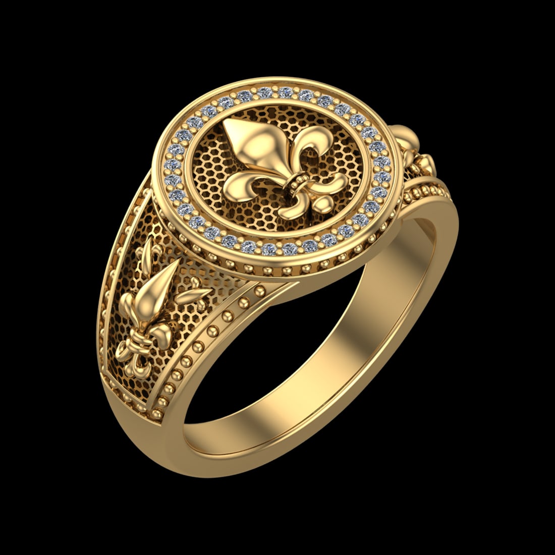 0.16 Ctw SI1/SI2Diamond Prong Set 10k Yellow Gold Engagement Ring (1 of 2)