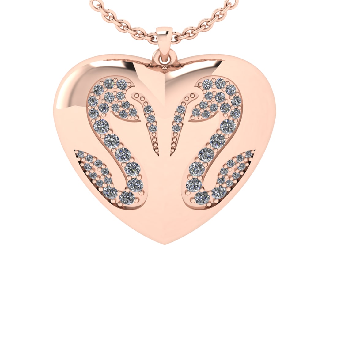 0.36 Ctw VS/SI1 Diamond 14k Rose Gold Pendant (ALL DIAMOND ARE LAB GROWN): Total Daimond Weight :-0.36 Ctw Color : G-H Clarity : VS/SI1 Setting : Prong Metal Weight : Approx 7.68 gram 14k Rose Gold Pandant (ALL DIAMOND ARE LAB GROWN ) #3SS72833v14