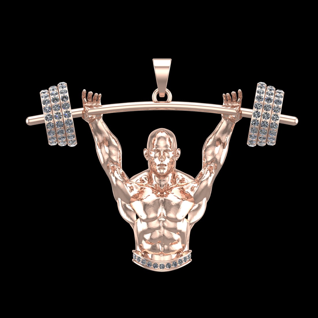 3.34 Ctw VS/SI1 Diamond 10k Rose Gold Pandant (ALL DIAMOND ARE LAB GROWN) (: Total Daimond Weight :-3.34 Ctw Color : J-k Clarity : VS/SI1 Setting : Prong Metal Weight : Approx 55.32 gram 10k Rose Gold Pandant (ALL DIAMOND ARE LAB GROWN ) Current Size 8(ALL DIAMOND ARE LAB GROW