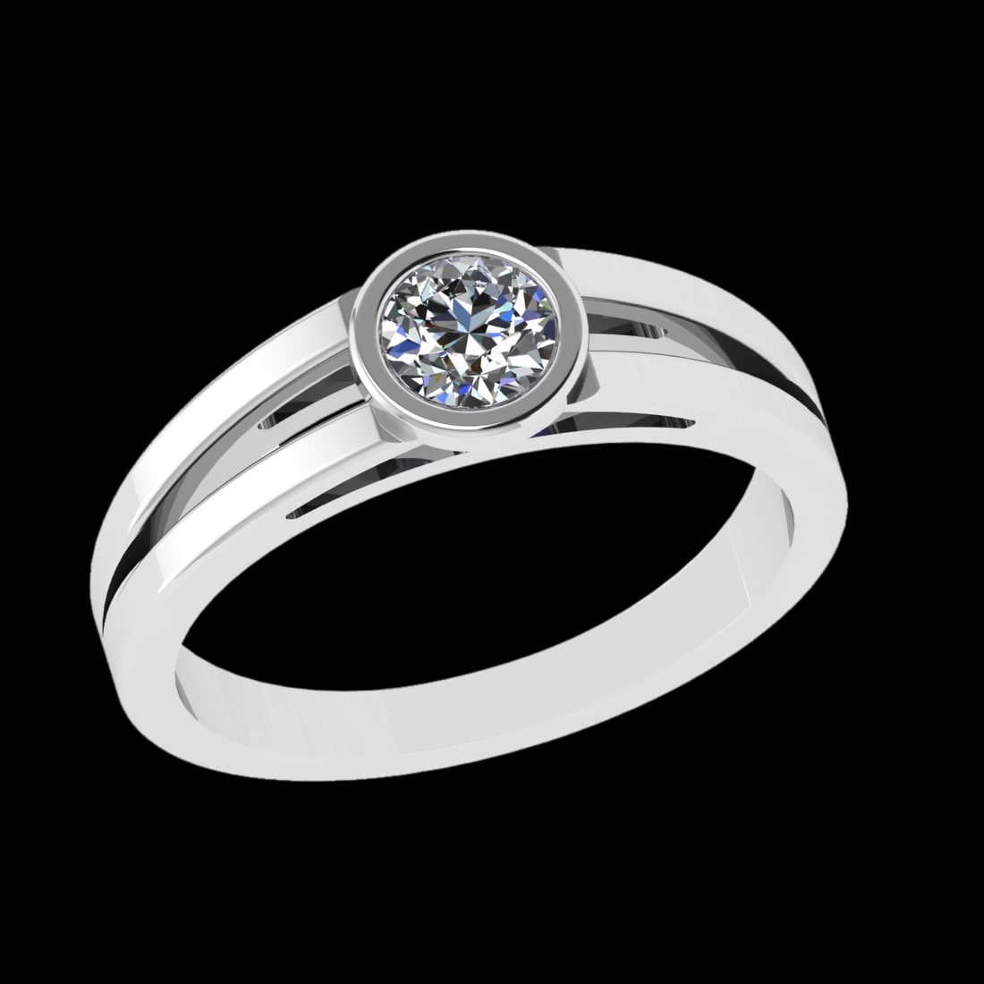 0.36 Ctw VS/SI1 Diamond 10k white Gold Solitaire Ring (ALL DIAMOND ARE LAB: Center Daimond Weight :-0.36 Ctw ( Round Cut) Color : J-k Clarity : VS/SI1 Metal Weight : Approx 3.13 gram 10k white Gold Solitaire Ring Current Ring Size 6 (ALL DIAMOND ARE LAB GROWN ) #3SS23353v15