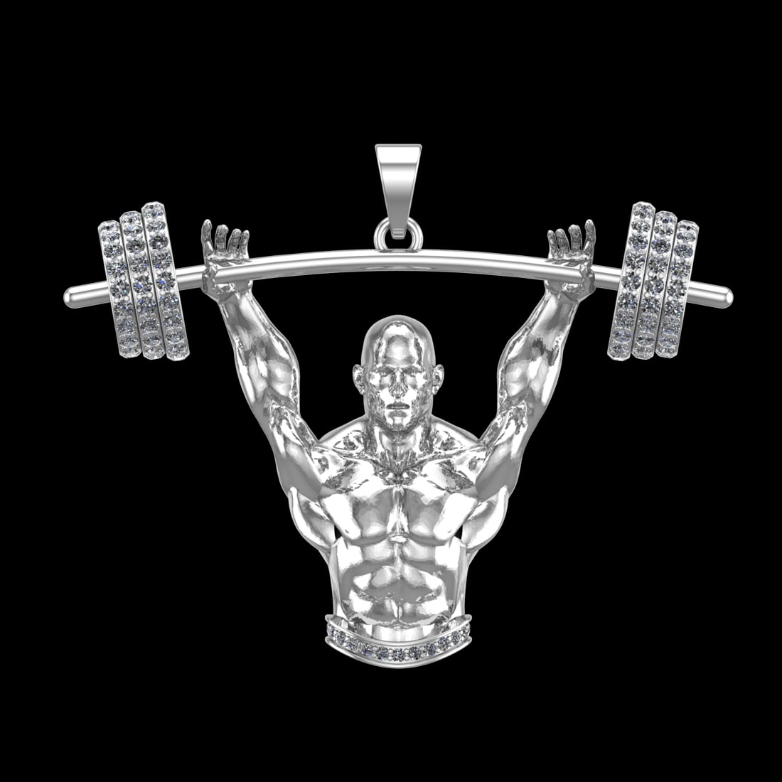 3.34 Ctw VS/SI1 Diamond 10k white Gold Pandant (ALL DIAMOND ARE LAB GROWN): Total Daimond Weight :-3.34 Ctw Color : J-k Clarity : VS/SI1 Setting : Prong Metal Weight : Approx 55.32 gram 10k White Gold Pandant (ALL DIAMOND ARE LAB GROWN ) Current Size 8(ALL DIAMOND ARE LAB GRO