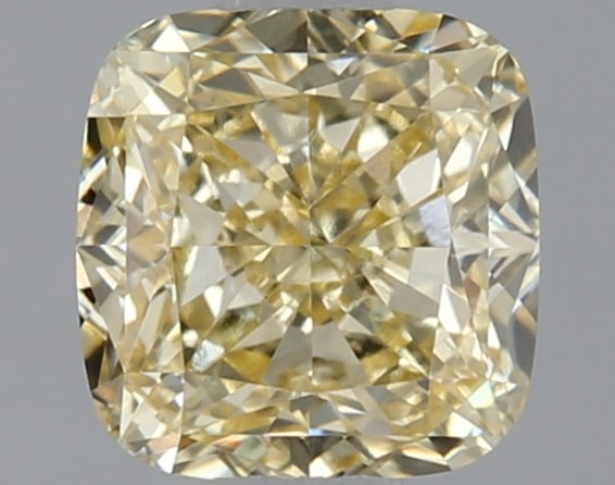 1.04 ctw. VS1 IGI Certified Cushion Q Cut Loose Diamond (LAB GROWN): IGI Certified Cusq Cut Loose Diamond (LAB GROWN) - Weight :- 1.04 ctw; Color :- Fancy Light Yellow; Clarity :-VS1 #3SS23672v15