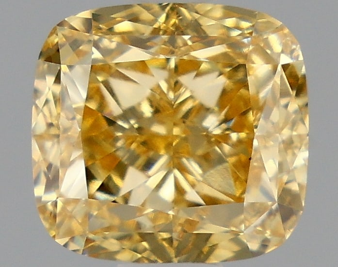 1.56ct Cushion Square Cut Lab Grown Diamond: IGI CertifiedCushion SquareCut Loose Diamond (LAB GROWN) - Weight:1.56 ctw; Color: Fancy Intense Yellow; Clarity: VS1 #3SS99147v15