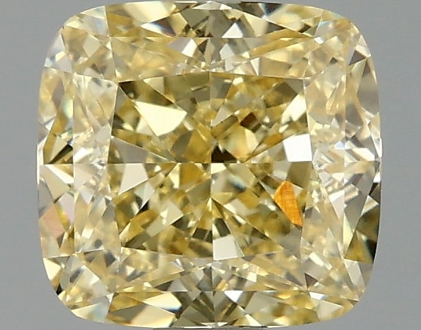 1.59ct Cushion Square Cut Lab Grown Diamond: IGI CertifiedCushion SquareCut Loose Diamond (LAB GROWN) - Weight:1.59 ctw; Color: Fancy Intense Yellow; Clarity: VVS2 #3SS99107v15