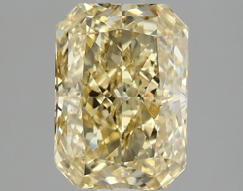 2.12ct Radiant Cut Lab Grown Diamond: IGI CertifiedRadiantCut Loose Diamond (LAB GROWN) - Weight:2.12 ctw; Color: Fancy Vivid Yellow; Clarity: VVS2 #3SS98967v15