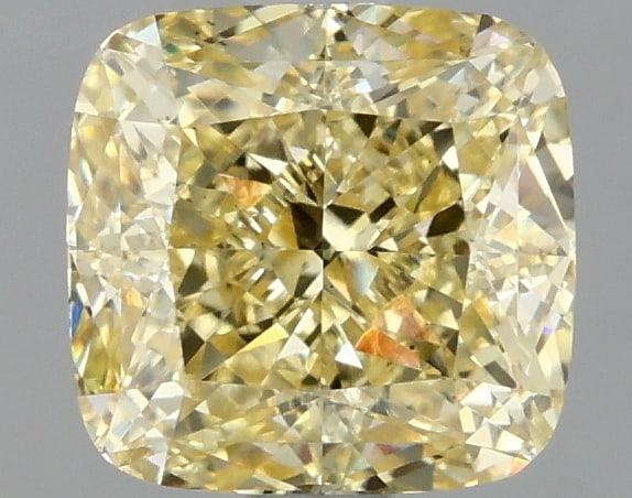 1.9 ctw. VS2 IGI Certified Cushion Q Cut Loose Diamond (LAB GROWN): IGI Certified Cusq Cut Loose Diamond (LAB GROWN) - Weight :- 1.9 ctw; Color :- Fancy Intense Yellow; Clarity :-VS2 #3SS23999v15