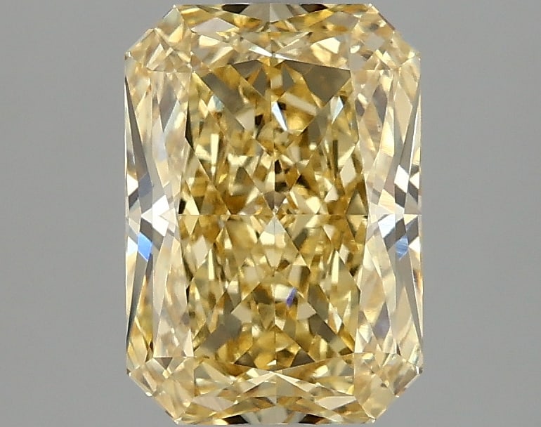 2.09ct Radiant Cut Lab Grown Diamond: IGI CertifiedRadiantCut Loose Diamond (LAB GROWN) - Weight:2.09 ctw; Color: Fancy Intense Yellow; Clarity: VVS2 #3SS98973v15