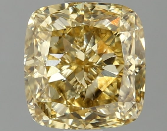 2.11ct Cushion Square Cut Lab Grown Diamond: IGI CertifiedCushion SquareCut Loose Diamond (LAB GROWN) - Weight:2.11 ctw; Color: Fancy Vivid Yellow; Clarity: VS1 #3SS99121v15