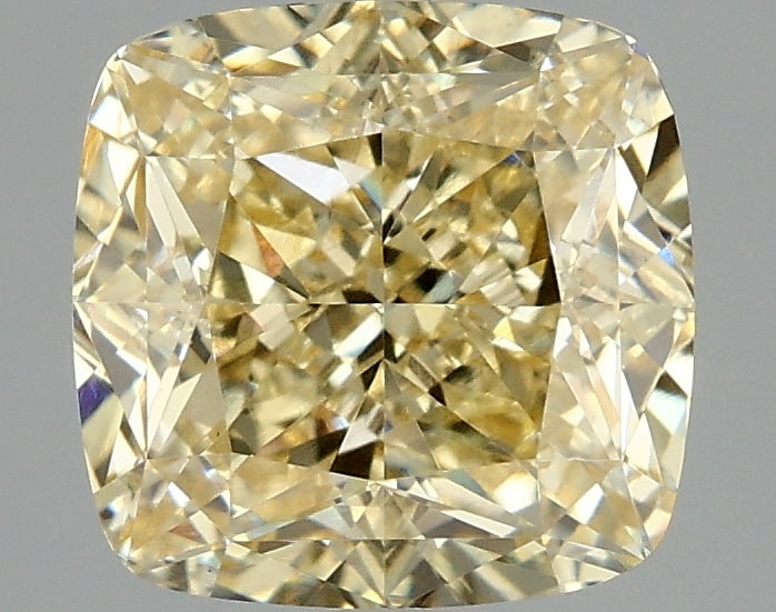1.98ct Cushion Square Cut Lab Grown Diamond: IGI CertifiedCushion SquareCut Loose Diamond (LAB GROWN) - Weight:1.98 ctw; Color: Fancy Intense Yellow; Clarity: VS1 #3SS99149v15