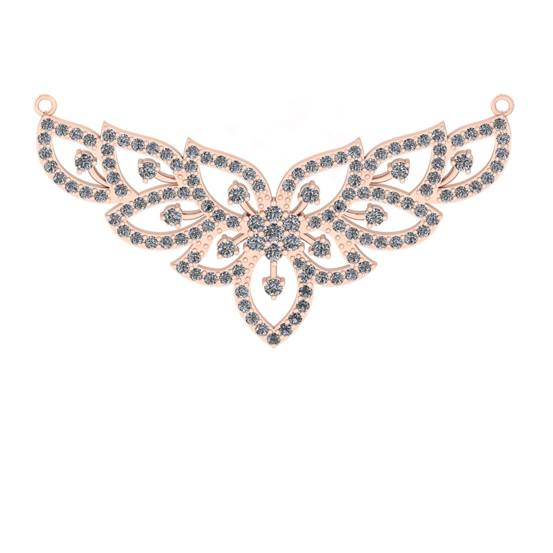 2.43 Ctw VS/SI1 Diamond 14k Rose Gold Pendant (ALL DIAMOND ARE LAB GROWN ): Total Daimond Weight :-2.43 Ctw Color : J-K Clarity : VS/SI1 Setting : Prong Metal Weight : Approx 8.25 gram 14k Rose Gold Pendant (ALL DIAMOND ARE LAB GROWN ) #3SS65097v15