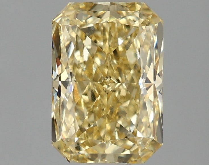 1.76 ctw. VVS2 IGI Certified Radiant Cut Loose Diamond (LAB GROWN): IGI Certified Rad Cut Loose Diamond (LAB GROWN) - Weight :- 1.76 ctw; Color :- Fancy Vivid Yellow; Clarity :-VVS2 #3SS23983v15