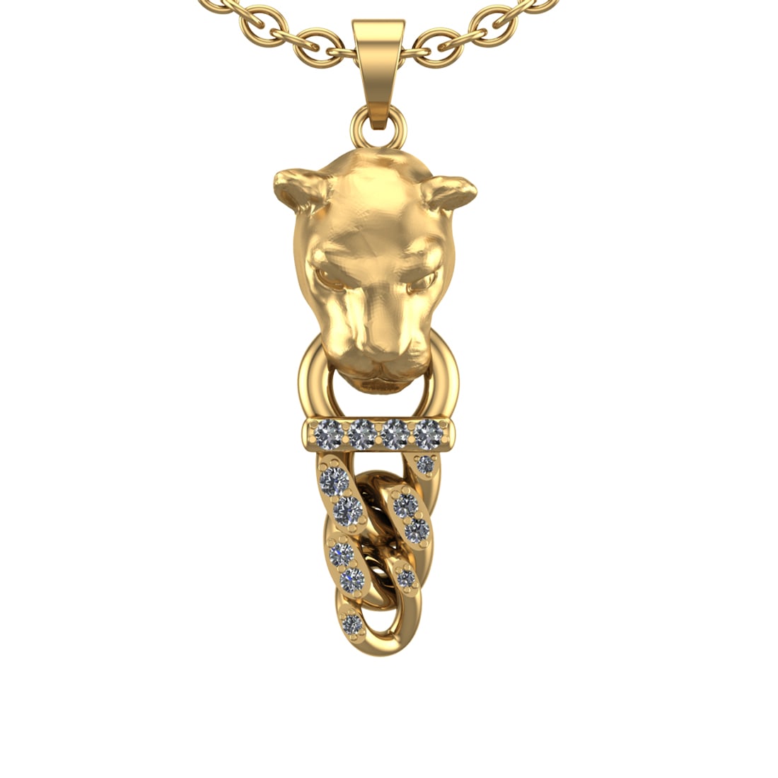 0.53 Ctw VS/SI1 Diamond Prong Set 14k Yellow Gold Pandant (ALL DIAMOND ARE: Total Daimond Weight :-0.53 Ctw Color : G-H Clarity : VS/SI1 Setting : Prong Metal Weight : Approx 16.43 gram 14k Yellow Gold Pandant (ALL DIAMOND ARE LAB GROWN ) #3SS73258v14