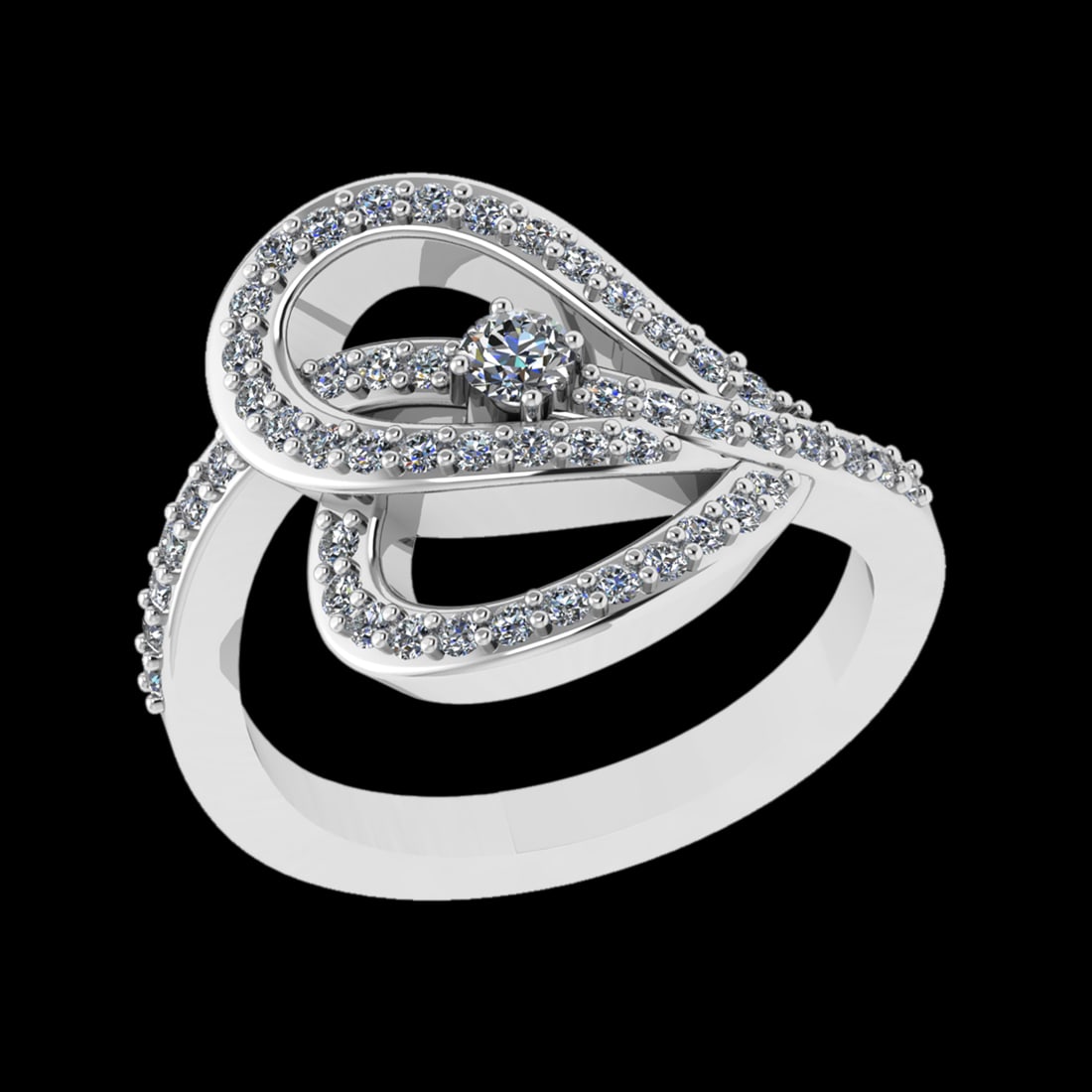 0.67 Ctw VS/SI1 Diamond Prong Set 18k white Gold Engagement Ring (ALL DIAMO: Center Daimond Weight :-0.11 Ctw ( Round Cut) Color : G-H Clarity : VS/SI1 Side Diamond Weight Of Ctw 0.56 Ctw Color : G-H Clarity : VS/SI1 Daimond Setting : Prong Metal Weight : Approx 7.06 gram 18k