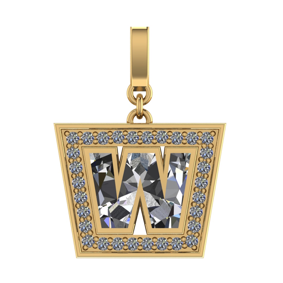 1.16 Ctw SI2/SI1 Diamond Prong Set 14k Yellow Gold Alphabet-W Pendant (ALL: Center Daimond Weight :-0.92 Ctw Color : White Side Diamond Weight Of Ctw 0.24 Ctw Color : G-H Clarity : SI2/SI1 Daimond Setting : Prong Metal Weight : Approx 5.24 gram 14k Yellow Gold Alphabet-W Pend