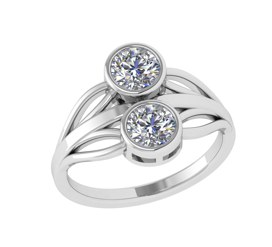 1.00 Ctw SI2/SI1 Diamond Bezel Set 14k white Gold Solitaire Ring: Center Daimond Weight :-1.00 Ctw ( Round Cut) Color : G-H Clarity : SI2/SI1 Daimond Setting : Bezel Metal Weight : Approx 3.97 gram 14k White Gold Solitaire Ring Current Ring Size 6 (ALL DIAMOND ARE